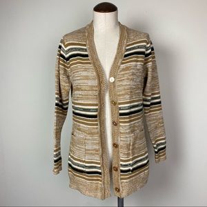 Vintage Striped Cardigan